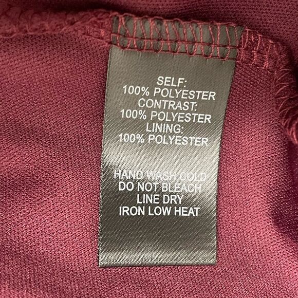 Lulus Angel in Disguise Burgundy Lace Short Skater Dress Women’s Size Medium - Picture 11 of 13